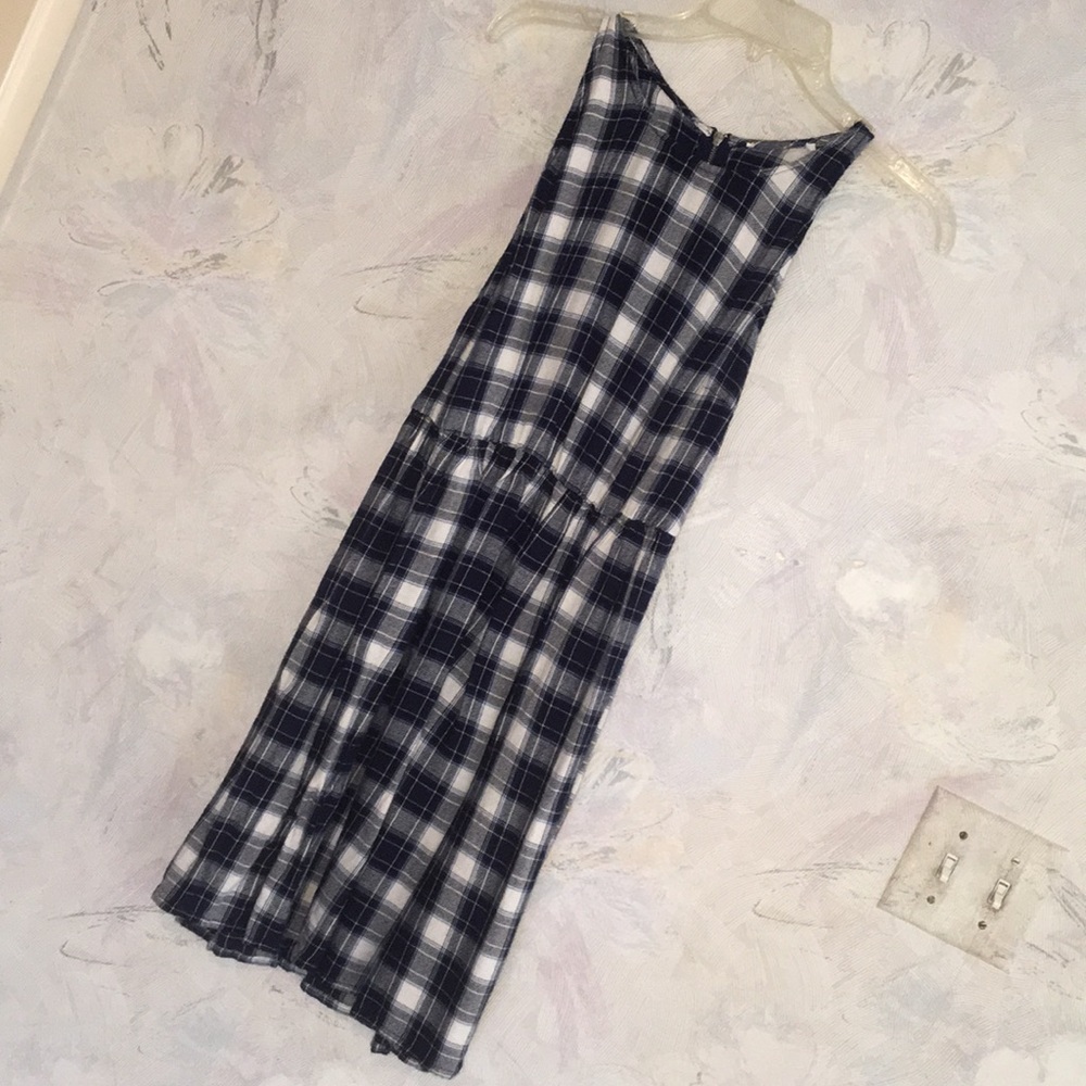 Blue Plaid Dress
